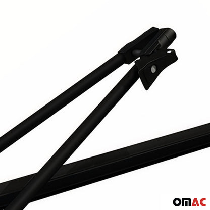 2x Fahrradträger Dachfahrradträger bis 17kg Aluminium Schwarz Fahrradhalter OMAC DE