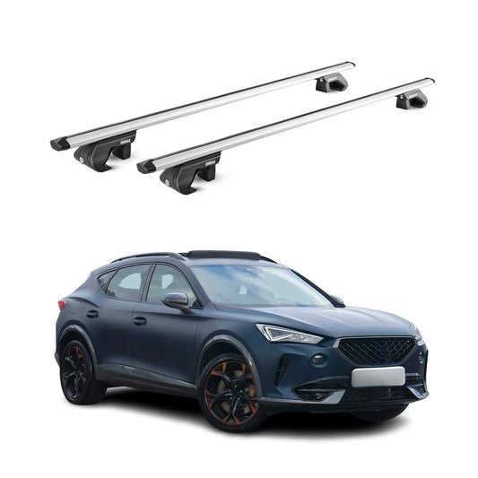 Dachträger Grundtäger für Cupra Formentor 2020-2025 90kg Alu Silber 2 tlg ABE OMAC DE