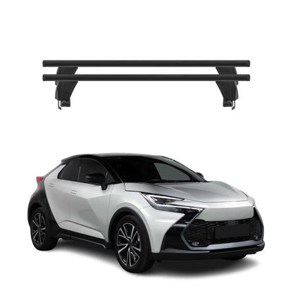 Menabo Dachträger Grundträger für Toyota C-HR mk2 2023-2025 Alu Schwarz 2tlg OMAC DE