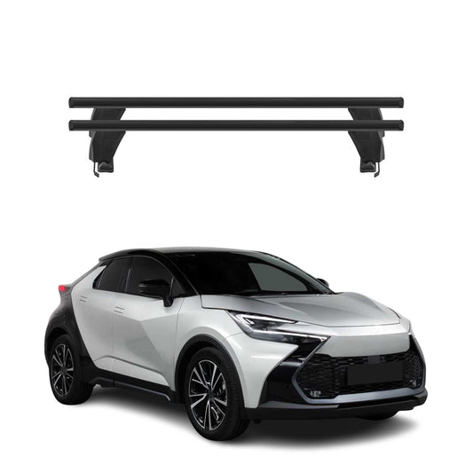 Menabo Dachträger Grundträger für Toyota C-HR mk2 2023-2025 Alu Schwarz 2tlg OMAC DE