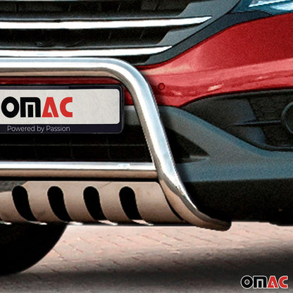Frontbügel Frontschutzbügel für Honda CR-V 2012-2016 mit ABE Edelstahl Silber OMAC DE