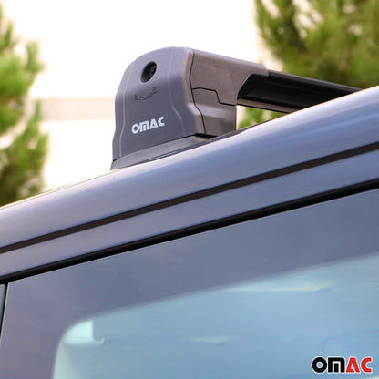 Dachträger Grundtäger für VW Transporter T7 2024-2025 75kg Alu Schwarz 3tlg OMAC DE