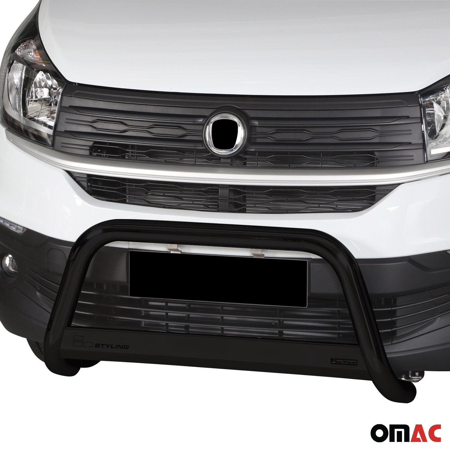 Frontbügel Frontschutzbügel für Fiat Talento 2016-2021 Schwarz Edelstahl ø63 mm OMAC DE