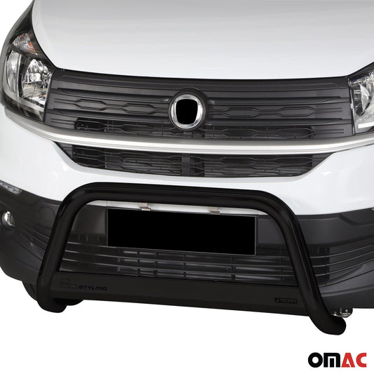 Frontbügel Frontschutzbügel für Fiat Talento 2016-2021 Schwarz Edelstahl ø63 mm OMAC DE