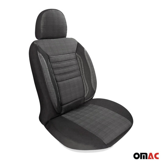 Schonbezüge Sitzschoner Sitzbezüge für VW Crafter 2006-2025 Rauch Grau 1 Sitz OMAC DE