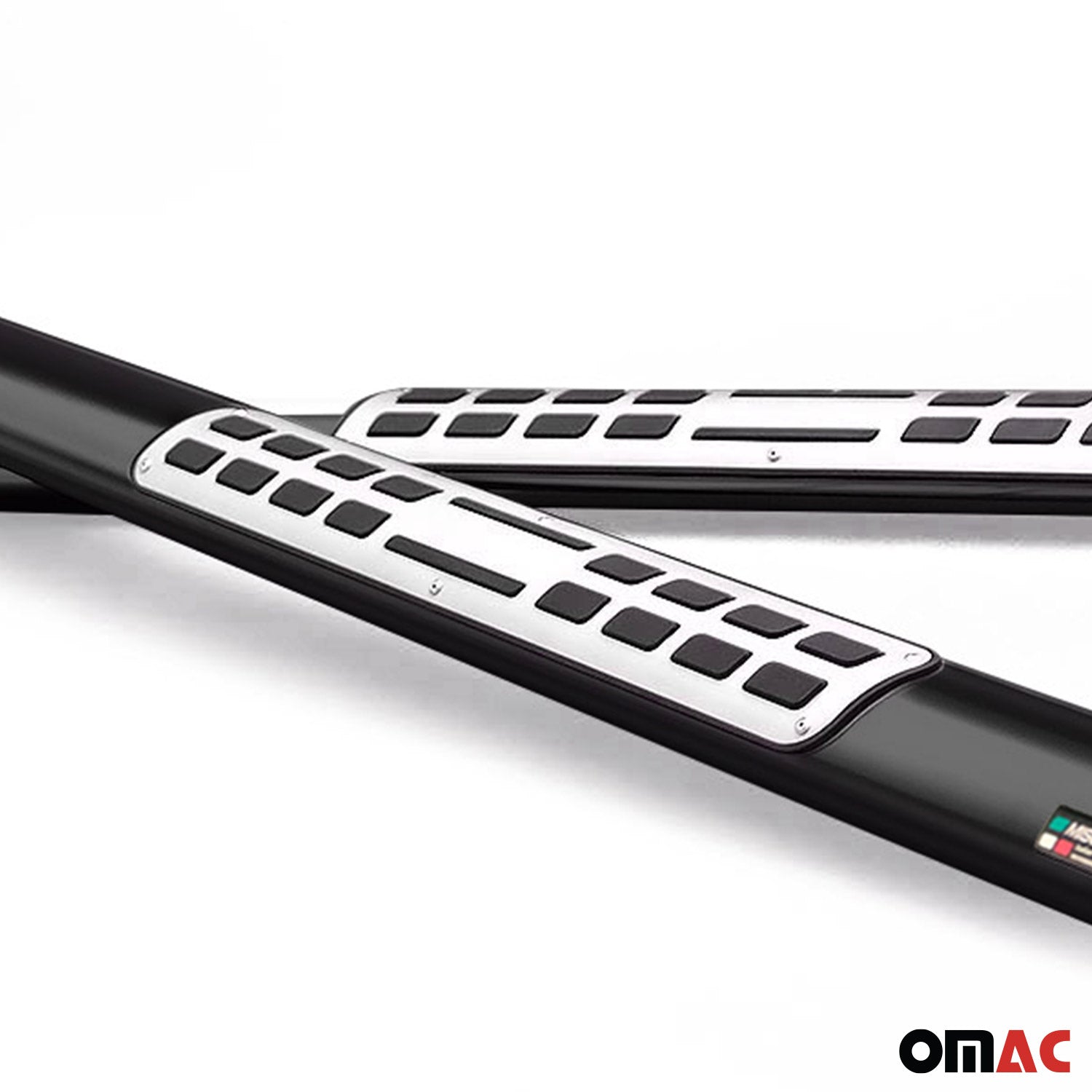 Stahl Seitenschweller Schwellerrohre für Jeep Grand Cherokee 2010-2013 Schwarz OMAC DE