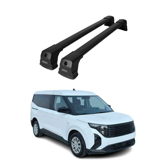 2023-2025 Ford Transit Courier / Tourneo Courier Dachträger Gepäkträger Schwarz 2x OMAC DE