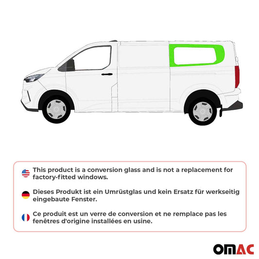 Seitenfenster Sicherheitsglas für Ford Transit Custom ab 2023 Hinten Links L2 OMAC DE