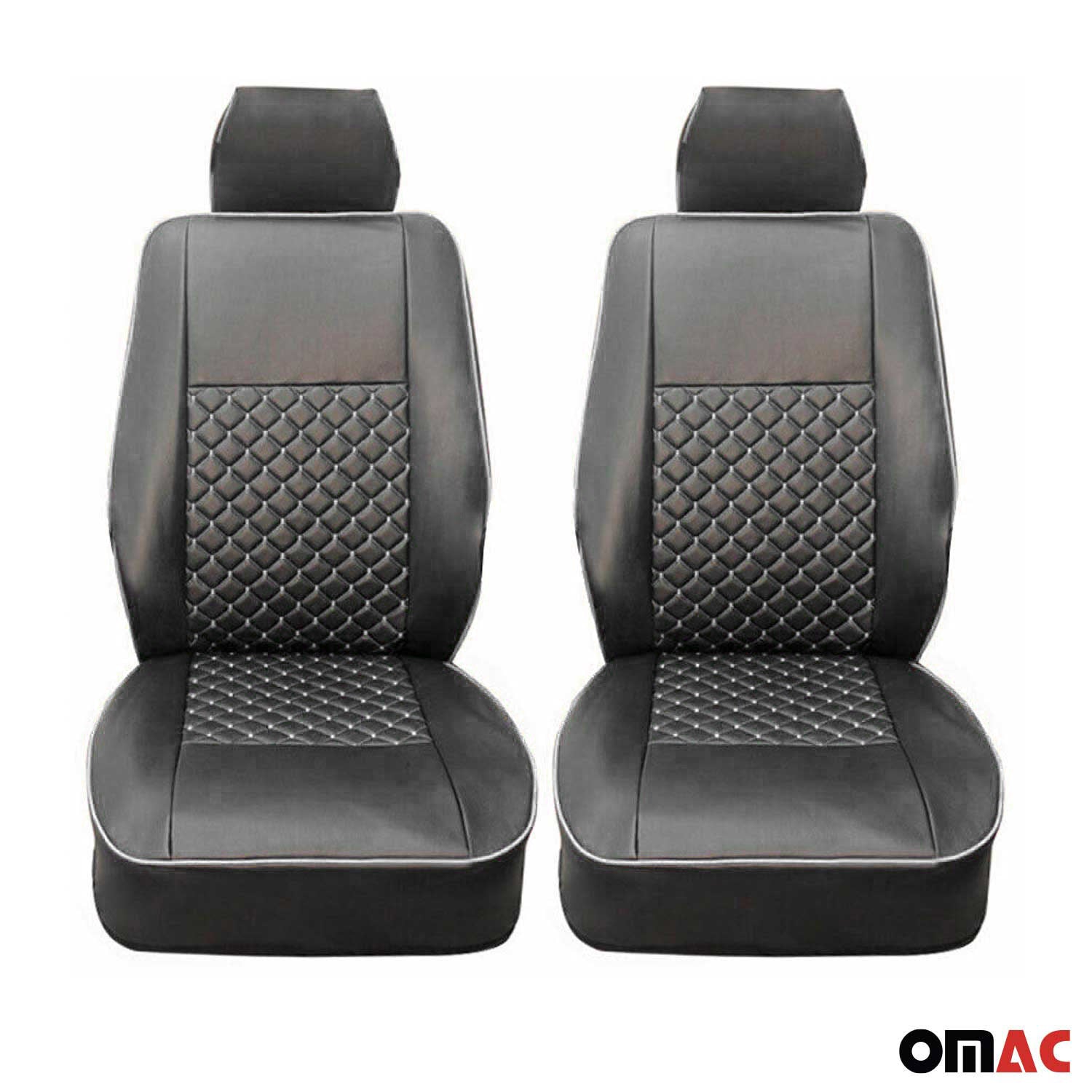 Sitzbezüge Schonbezüge für VW Transporter T4 1990-2003 Kunstleder Schwarz 1+1 OMAC DE