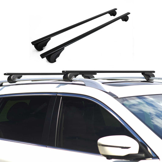2004-2016 Cadillac SRX Dachträger Grundträger Querträger Metall Schwarz 2x