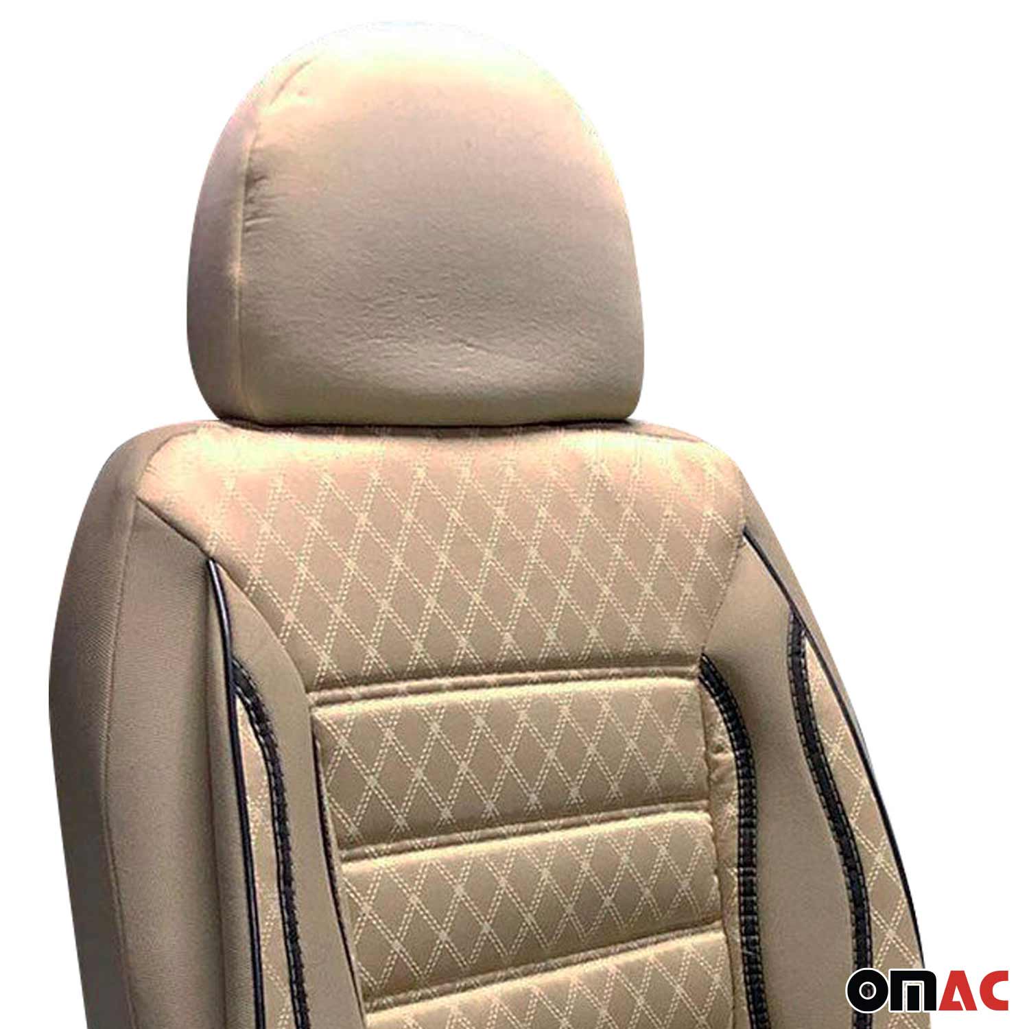 Sitzbezüge Schonbezüge für Alfa Romeo 145 146 147 Beige 2 Sitz Vorne Satz OMAC DE