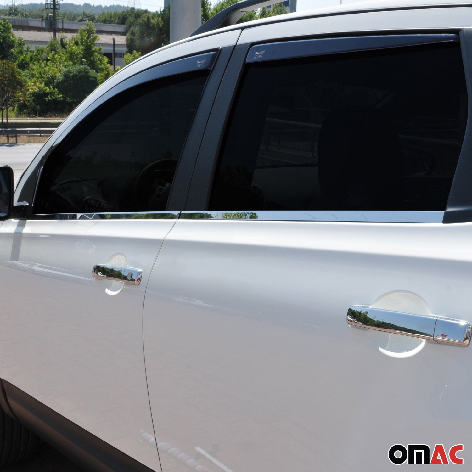 Fensterleisten Zierleisten für Nissan X-Trail T32 2014-2020 Edelstahl Chrom 4tlg OMAC DE