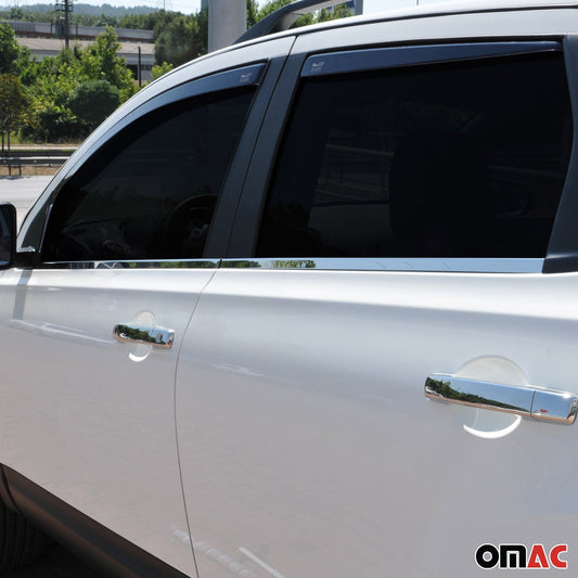 Fensterleisten Zierleisten für Nissan X-Trail T32 2014-2020 Edelstahl Chrom 4tlg OMAC DE