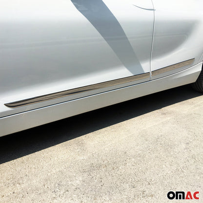 Türschutzleiste Seitentürleiste Türleisten für Citroen C4 2004-2010 Edelstahl 4x OMAC DE