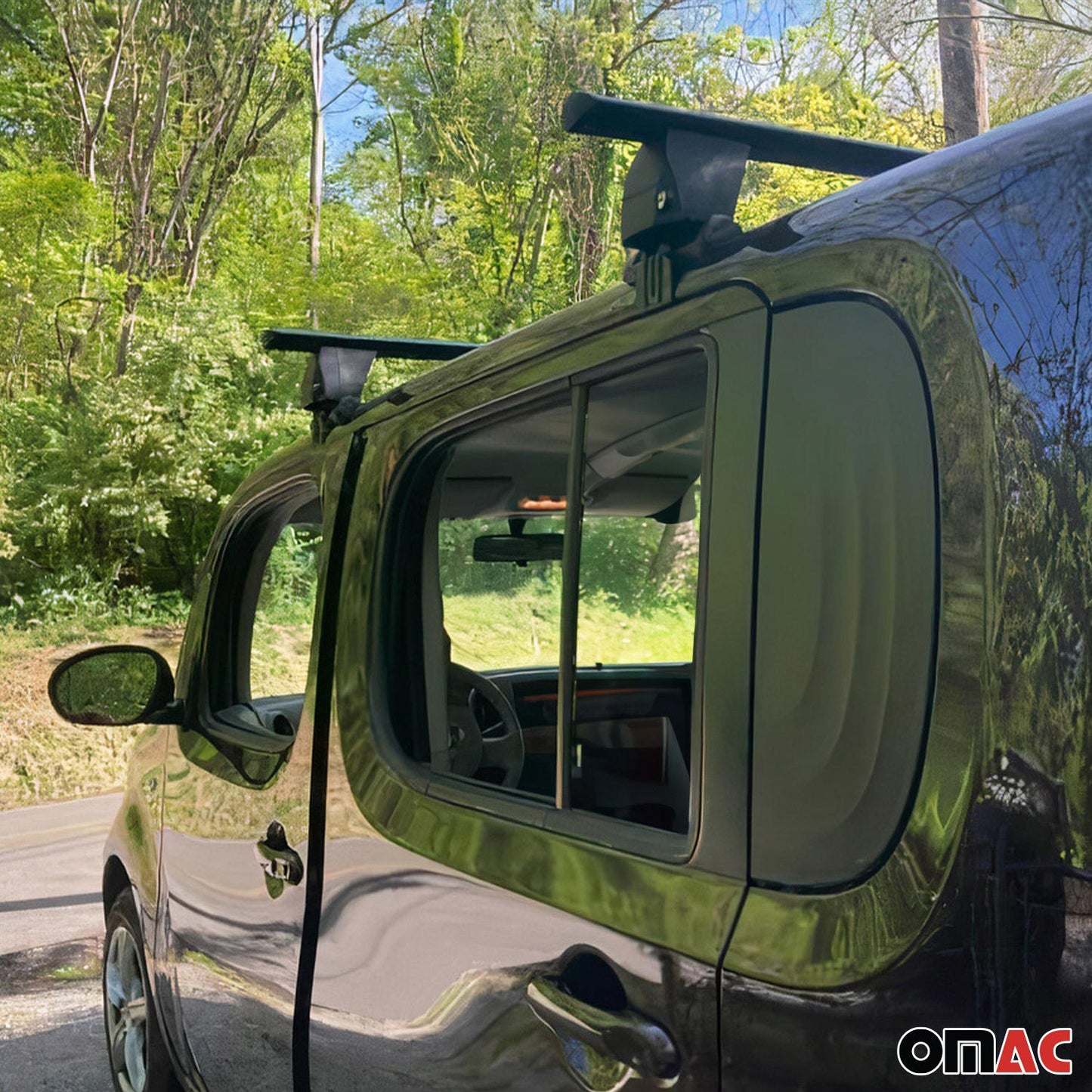 2023-2025 Jeep Avenger Menabo Dachträger Grundtäger ABE Aluminium Schwarz 2x OMAC DE