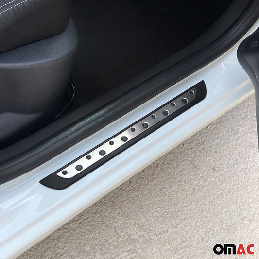 Einstiegsleisten Türschweller für Honda Fit Jazz Edelstahl Silber 4tlg OMAC DE