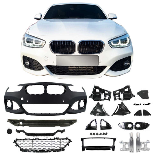 JOM Stoßstangen Kit & Seitenschweller für BMW F20 LCI 5-türer 2015-2019 Schwarz OMAC DE