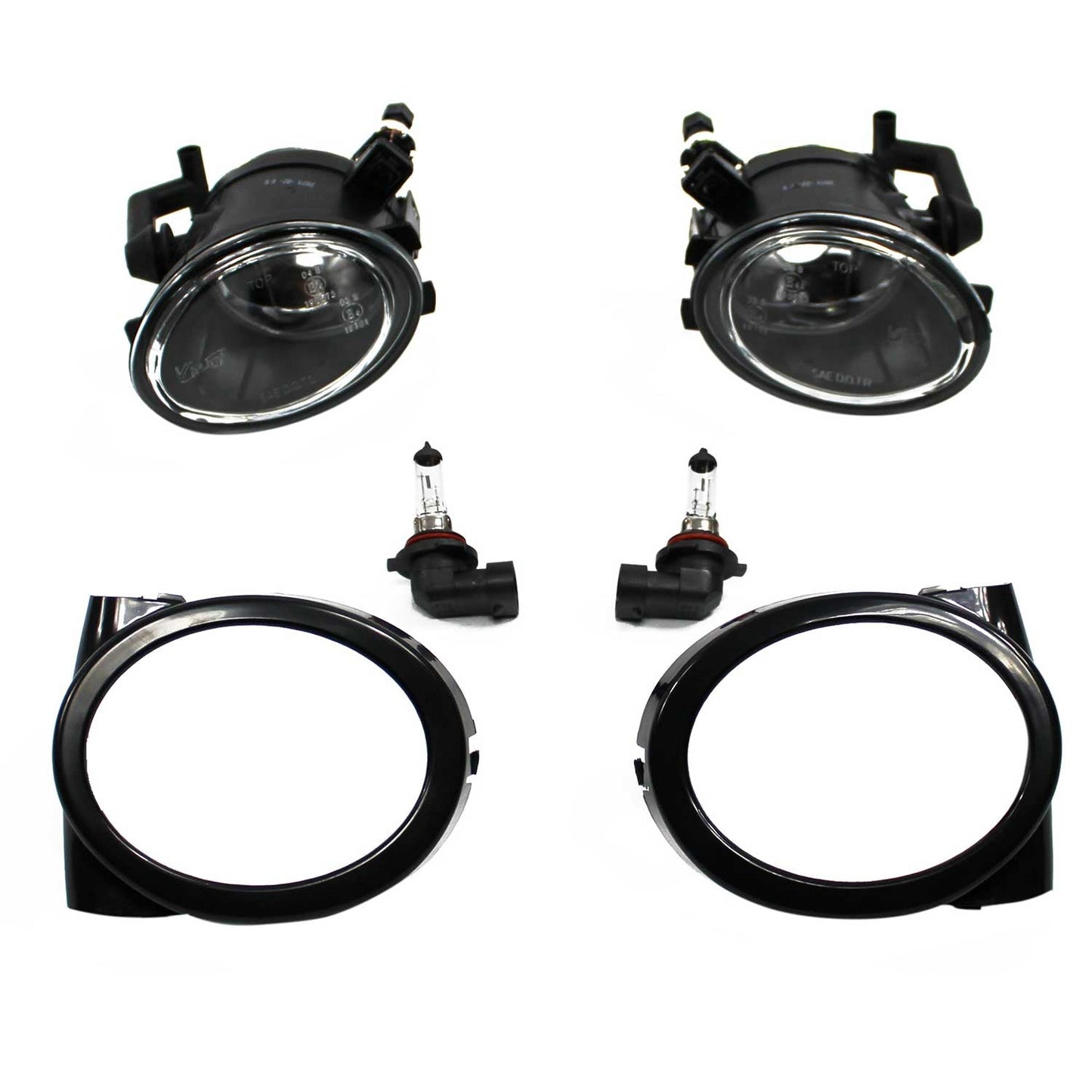 JOM Nebelscheinwerfer für BMW 3er E46/ M3 + E39/ M5 Klarglas mit Rahmen OMAC DE