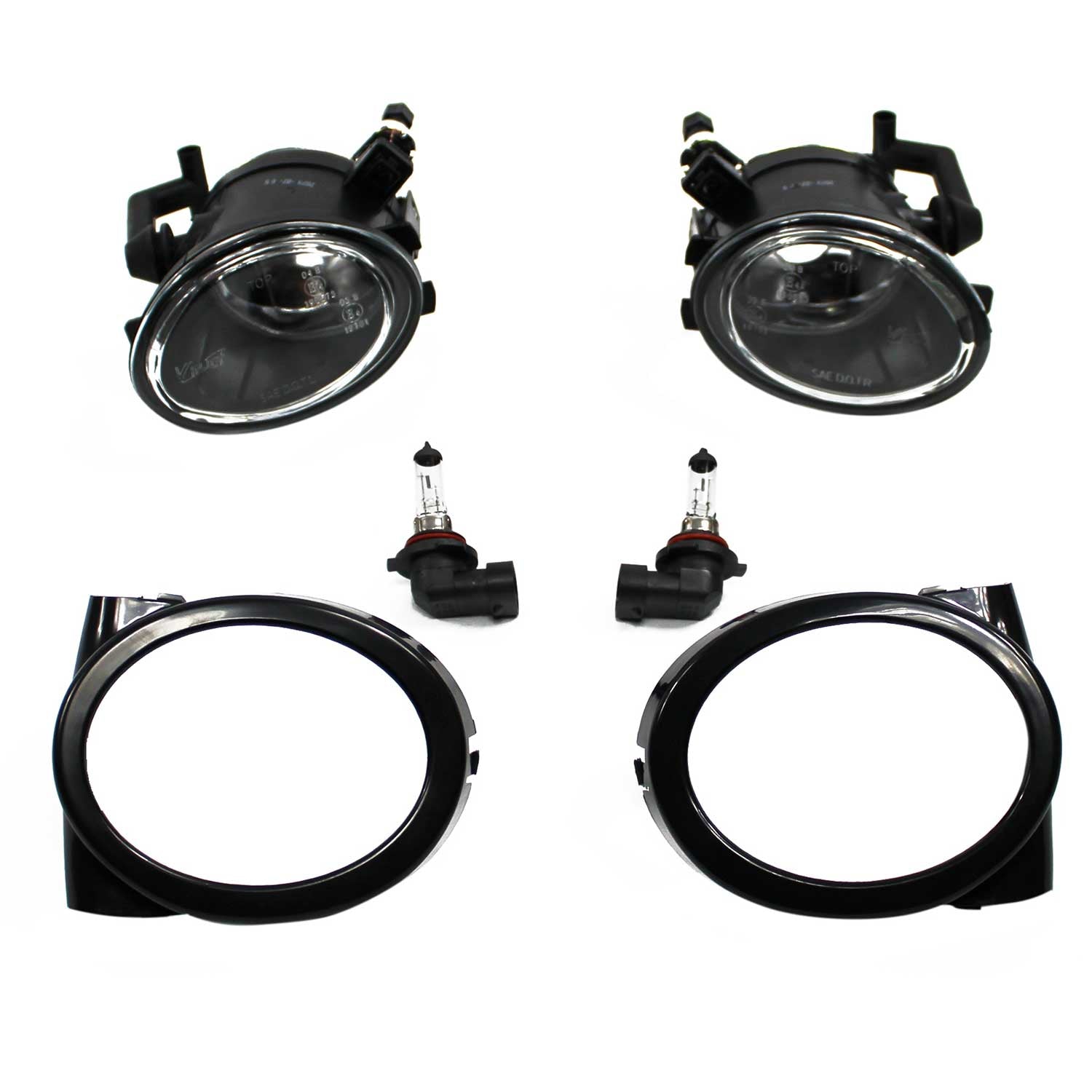 JOM Nebelscheinwerfer für BMW 3er E46/ M3 + E39/ M5 Klarglas mit Rahmen OMAC DE
