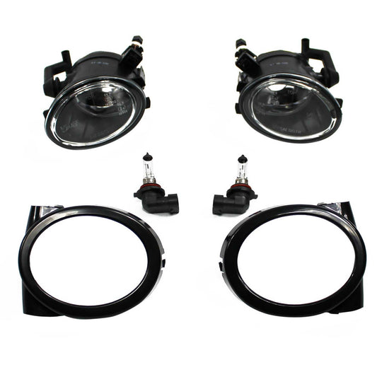 JOM Nebelscheinwerfer für BMW 3er E46/ M3 + E39/ M5 Klarglas mit Rahmen OMAC DE