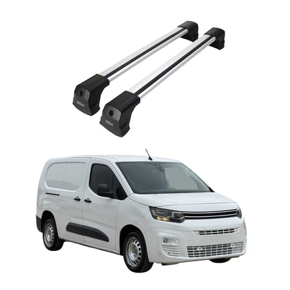 Dachträger Grundtäger für Citroen Berlingo 2018-2025 75kg Aluminium Silber 2x OMAC DE