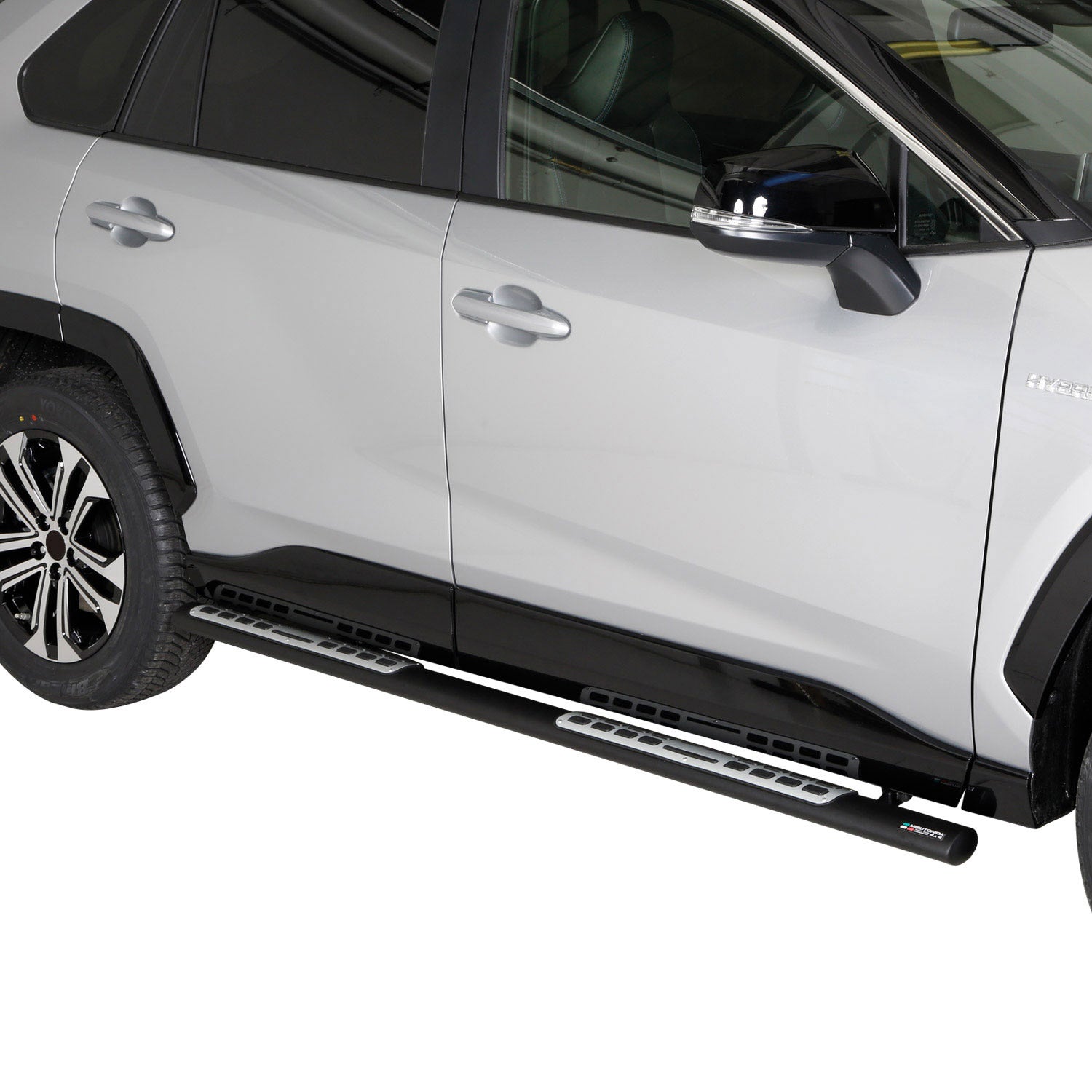 Stahl Seitenschweller Schwellerrohre für Ford Connect 2014-2020 Silber OMAC DE