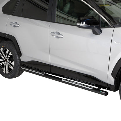 Stahl Seitenschweller Schwellerrohre für Ford Connect 2014-2020 Silber OMAC DE