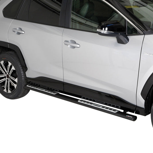 Stahl Seitenschweller Schwellerrohre für Ford Connect 2014-2020 Silber OMAC DE