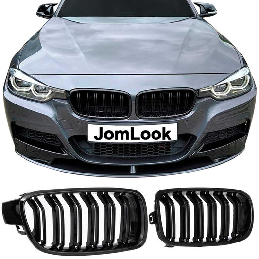 JOM Kühlergrill Kühlergitter für BMW F30 F31 2011-2019 schwarz 1tlg OMAC DE