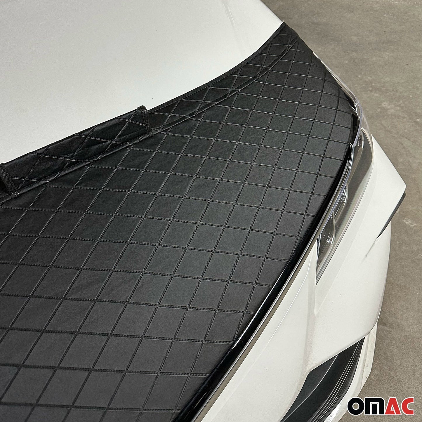 Bonnet Bra Haubenbra Steinschlagschutz für Ford Ranger II 2009-2012 Halb Schwarz OMAC DE