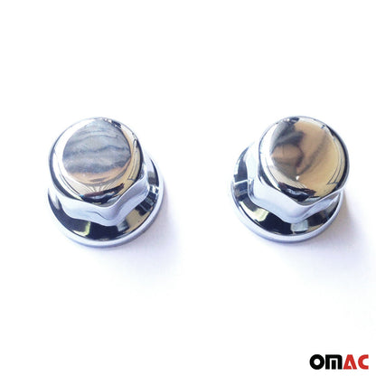 40x Glänzend Chrom Radmutterkappen Schutz Ø32mm für hohe Schrauben / LKW OMAC DE