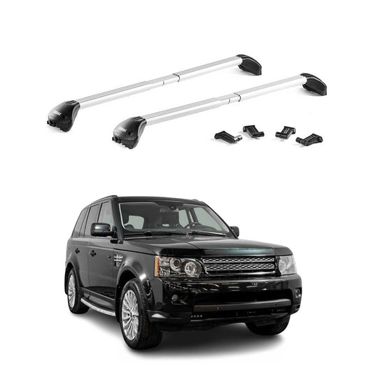 Dachträger für Land Rover Discovery Sport 2015-2025 100kg Alu Silber 2tlg ABE OMAC DE