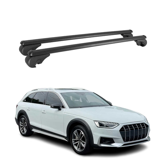 Dachträger Grundtäger für Audi A4 B9 Allroad 2016-2025 75kg Alu Schwarz 2 tlg OMAC DE
