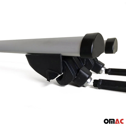 Dachträger Grundtäger für Audi A4 C6 Allroad 2004-2011 100kg Alu Silber 2x ABE OMAC DE