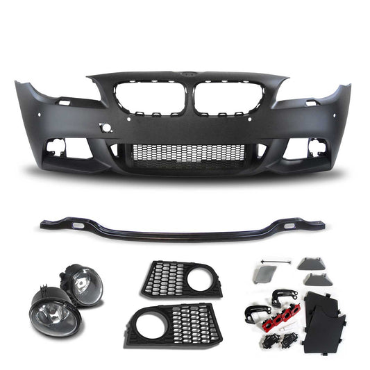 JOM Frontstoßstange für BMW 5er F10 F11 2010-2017 mit Nebelscheinwerfer OMAC DE