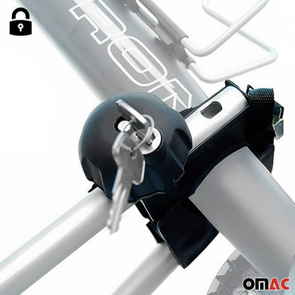 2x Fahrradträger Dachfahrradträger bis 15kg Fahrradhalter Aluminium Fahrräder OMAC DE