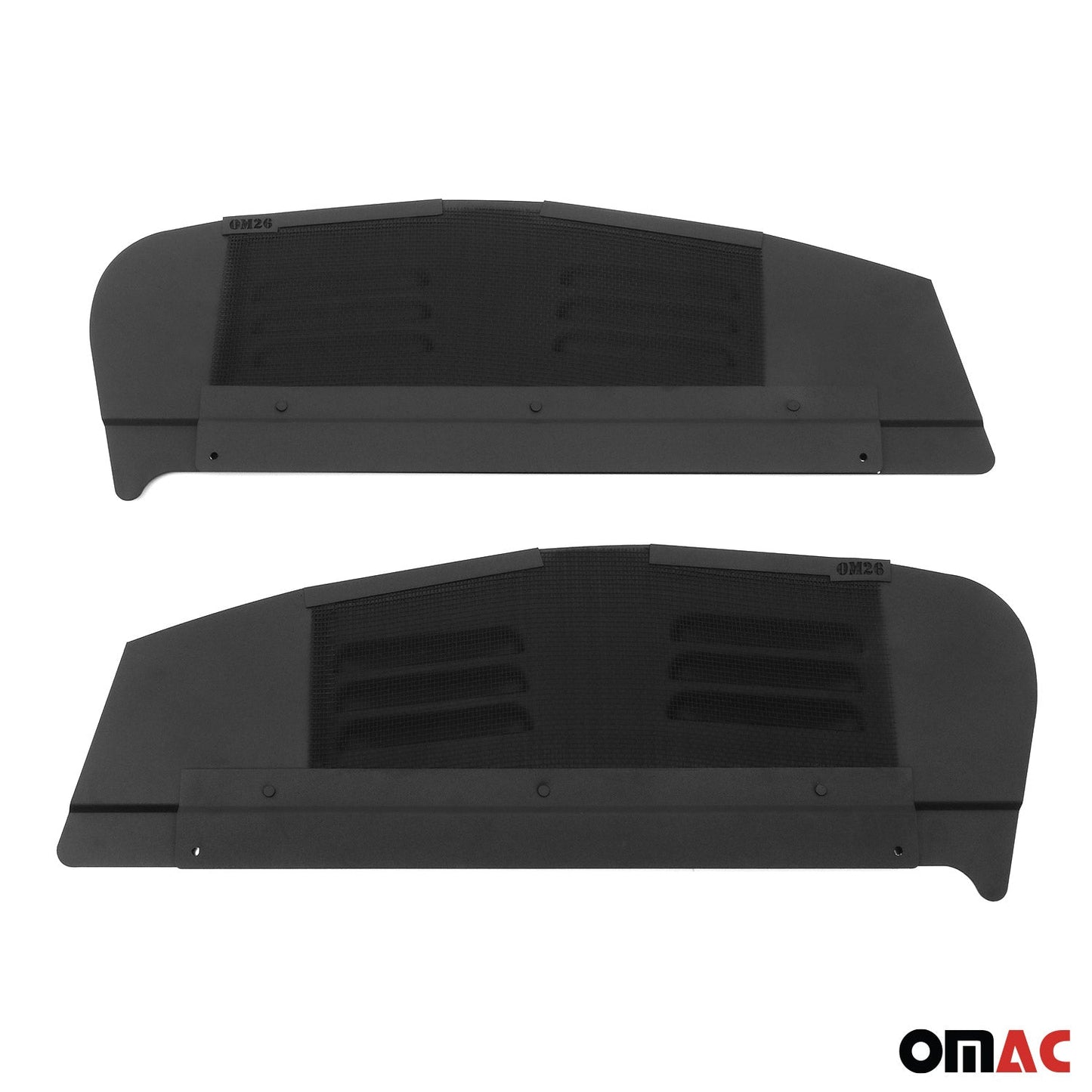 Lüftungsgitter Be & Entlüftung für Renault Trafic 3 2014-2024 Alu Schwarz 2x OMAC DE