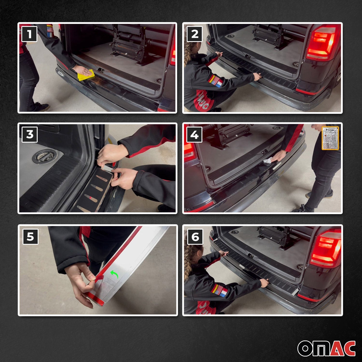Ladekantenschutz für VW Passat B7 2010-2014 Echt Karbon Schwarz 1 tlg OMAC DE