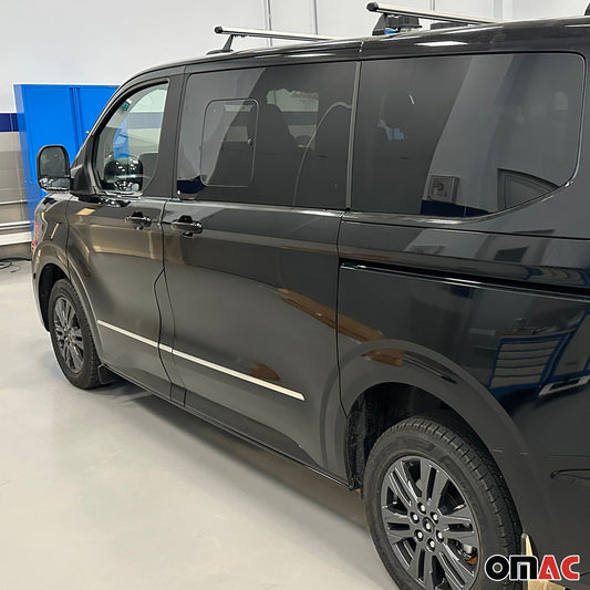 Seitentürleiste Türleiste für Ford Transit Tourneo Custom 2023-2025 Edelstahl 5x OMAC DE