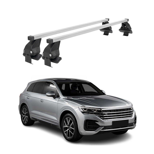 Menabo Dachträger Grundträger für VW Touareg III 2018-2025 Stahl Grau 2tlg OMAC DE