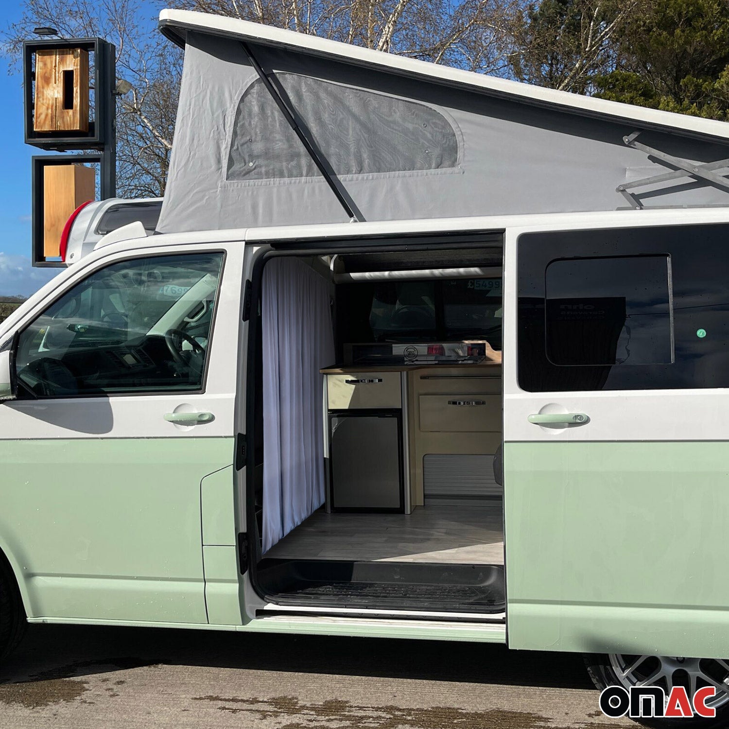 Autogardinen Fahrerhaus Maß Gardinen Camping Sonnenschutz Grau 160x180 OMAC DE