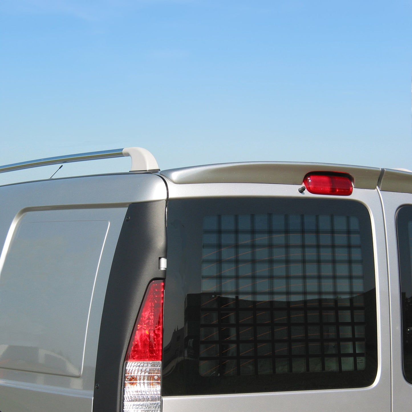 Heckspoiler Dachspoiler für Fiat Doblo 2000-2010 Doppelhecktür Silber 2tlg OMAC DE