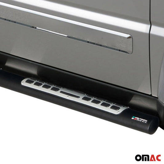 Edelstahl Seitenschweller Schwellerrohre für Jeep Cheeroke 2008-2013 Schwarz OMAC DE