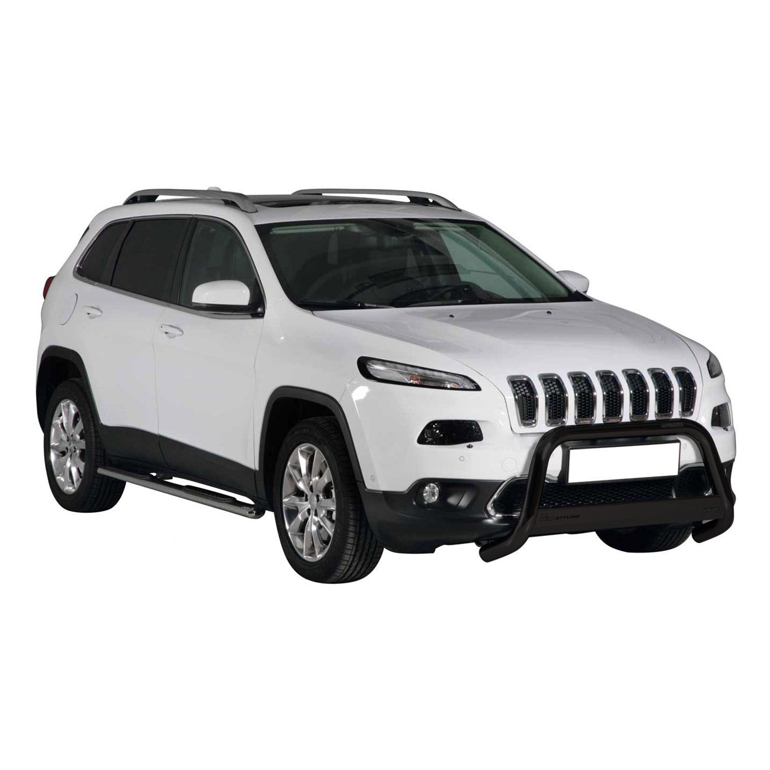 Frontbügel Frontschutzbügel für Jeep Cherokee 2013-2018 Schwarz Edelstahl ø63 mm OMAC DE
