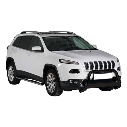Frontbügel Frontschutzbügel für Jeep Cherokee 2013-2018 Schwarz Edelstahl ø63 mm OMAC DE