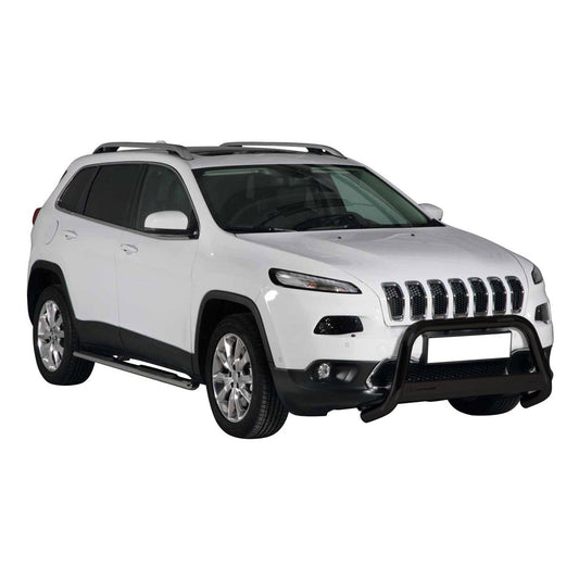 Frontbügel Frontschutzbügel für Jeep Cherokee 2013-2018 Schwarz Edelstahl ø63 mm OMAC DE