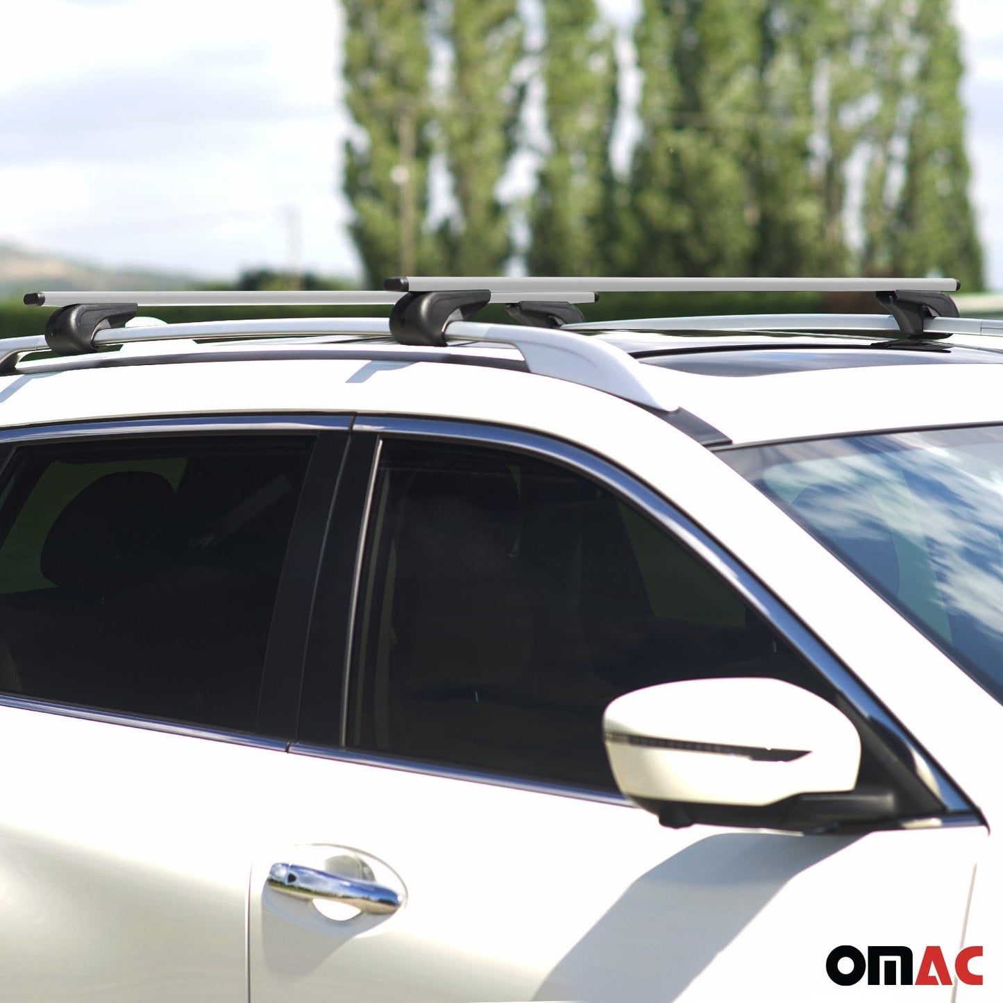 Dachträger Grundtäger für Acura TSX Sportwagon 2010-2014 75kg Metall Silber 2x OMAC DE