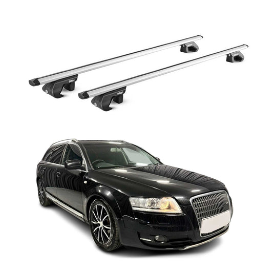 Dachträger für Audi A6 C6 C7 Allroad 2006-2018 5 tür 90kg Alu Silber 2x ABE OMAC DE