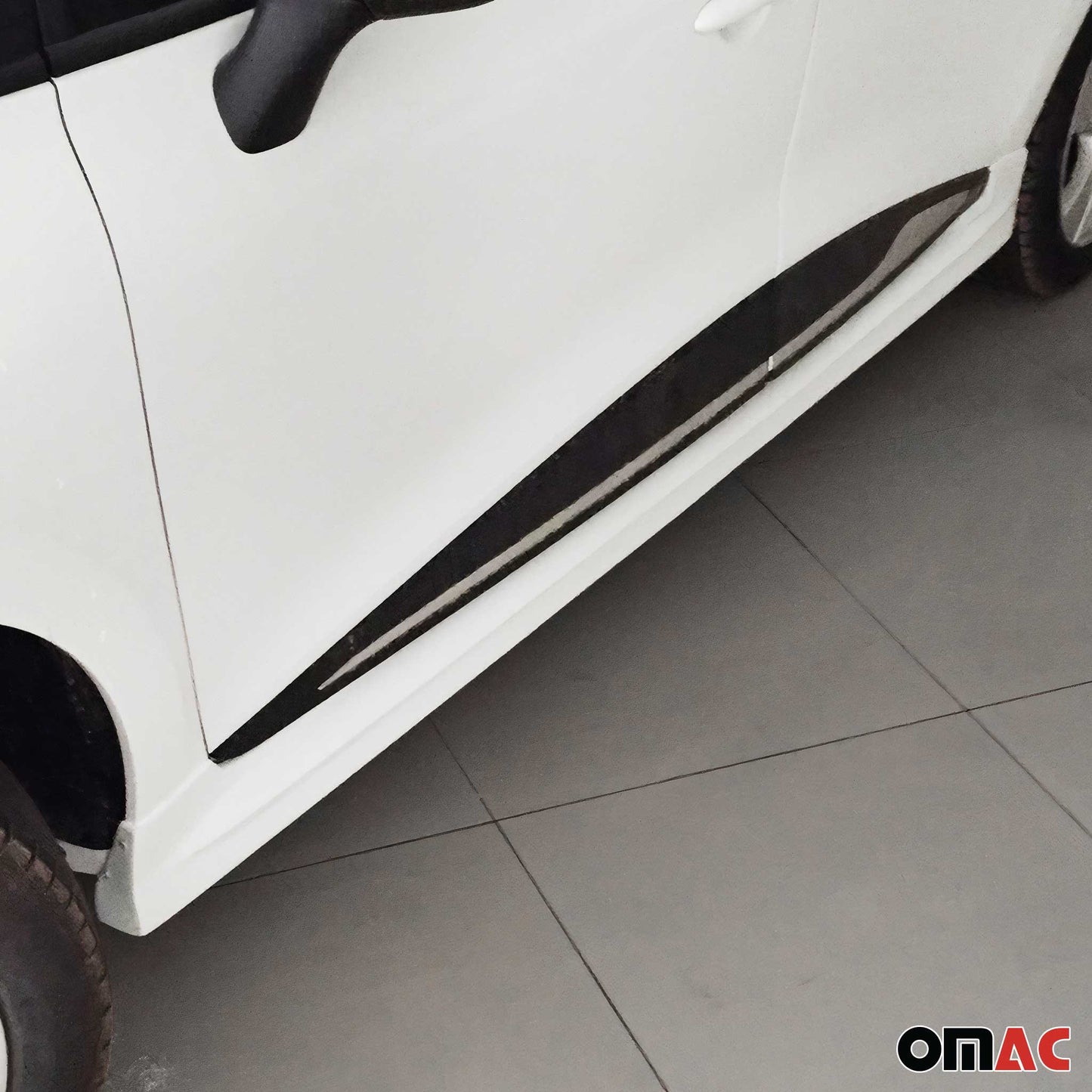 Bodykit Seitenschutz Frontspoiler Stoßstange für Renault Clio 2012-2019 ABS 3tlg OMAC DE