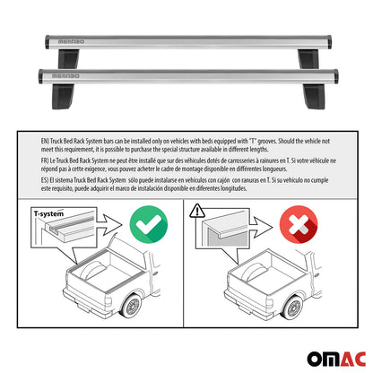 Menabo Dachträger für Universal Laderaumrollo-Querträger Ladeflächenträger 2x OMAC DE
